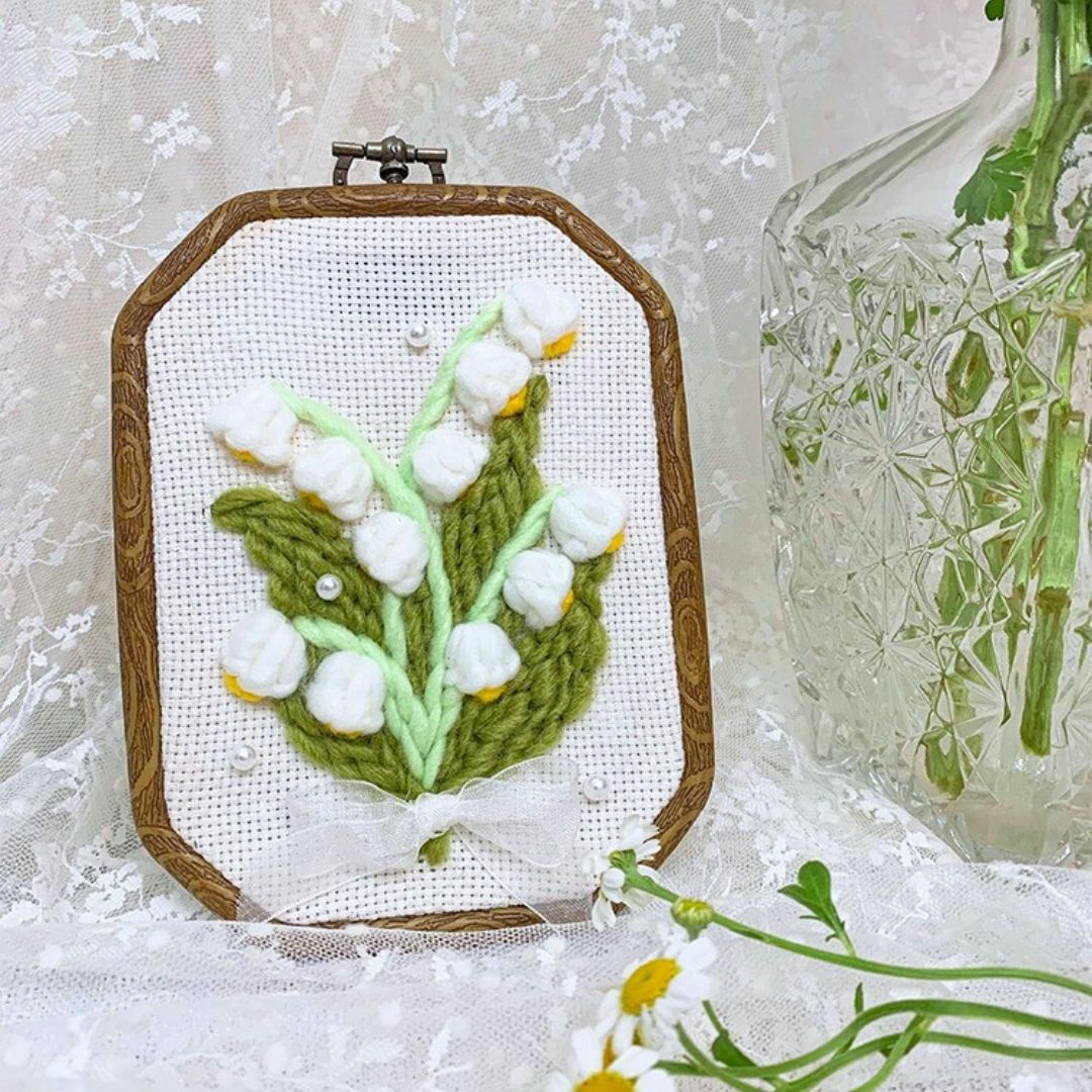 [New] Beginner Punch Needle Embroidery Kit - Easy DIY Summer Floral Collection