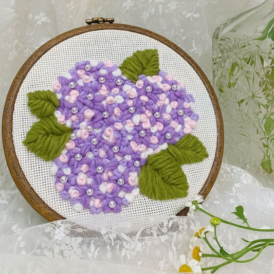 [New] Beginner Punch Needle Embroidery Kit - Easy DIY Summer Floral Collection