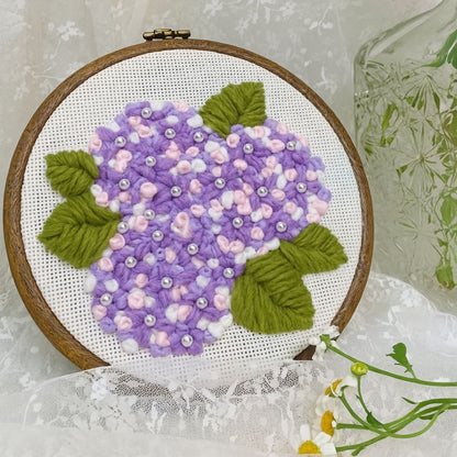 [New] Beginner Punch Needle Embroidery Kit - Easy DIY Summer Floral Collection