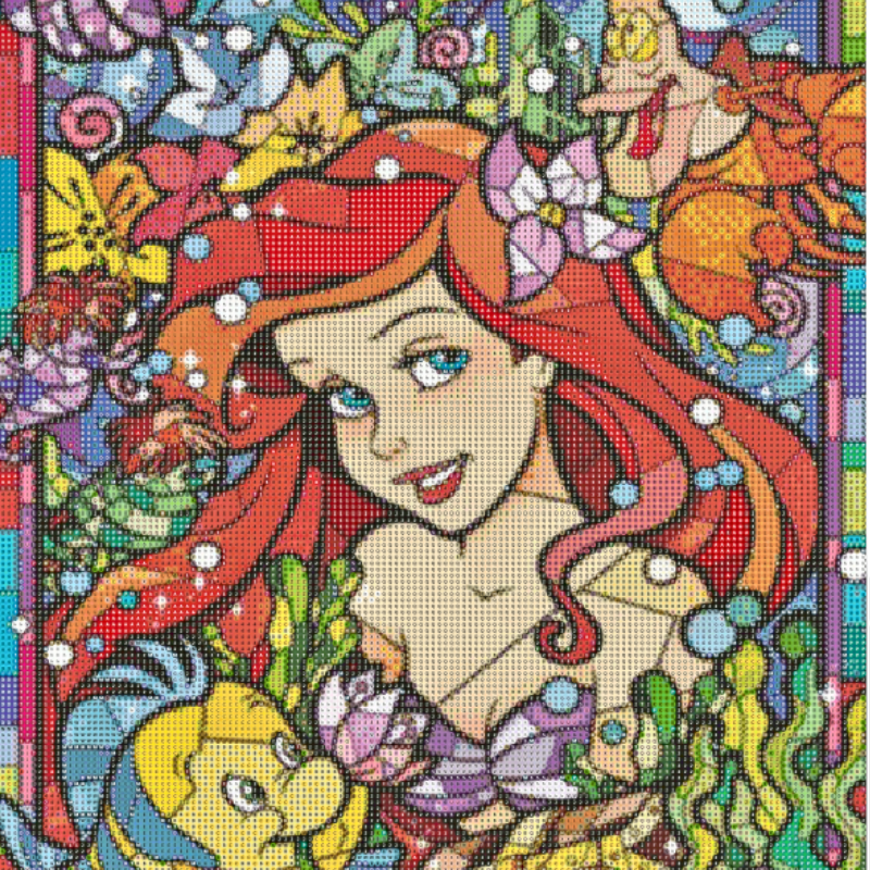 PuddingCase Princess Diamond Painting Kit 40×50cm – Colorful DIY Wall Art