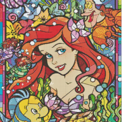 PuddingCase Princess Diamond Painting Kit 40×50cm – Colorful DIY Wall Art