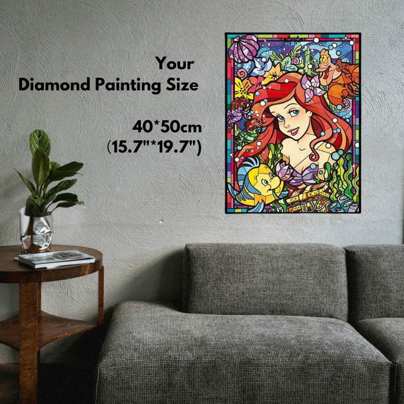 PuddingCase Princess Diamond Painting Kit 40×50cm – Colorful DIY Wall Art