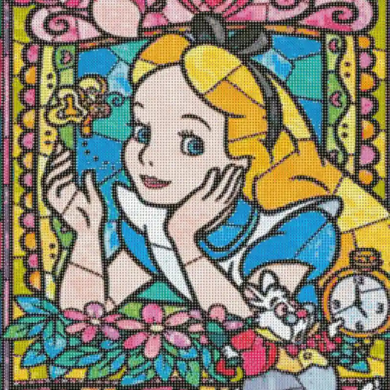 Wonderland Girl Diamond Painting Kit 40×50cm – DIY Wall Art
