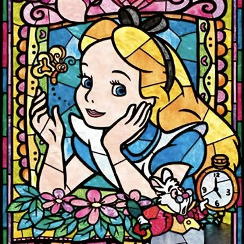Wonderland Girl Diamond Painting Kit 40×50cm – DIY Wall Art