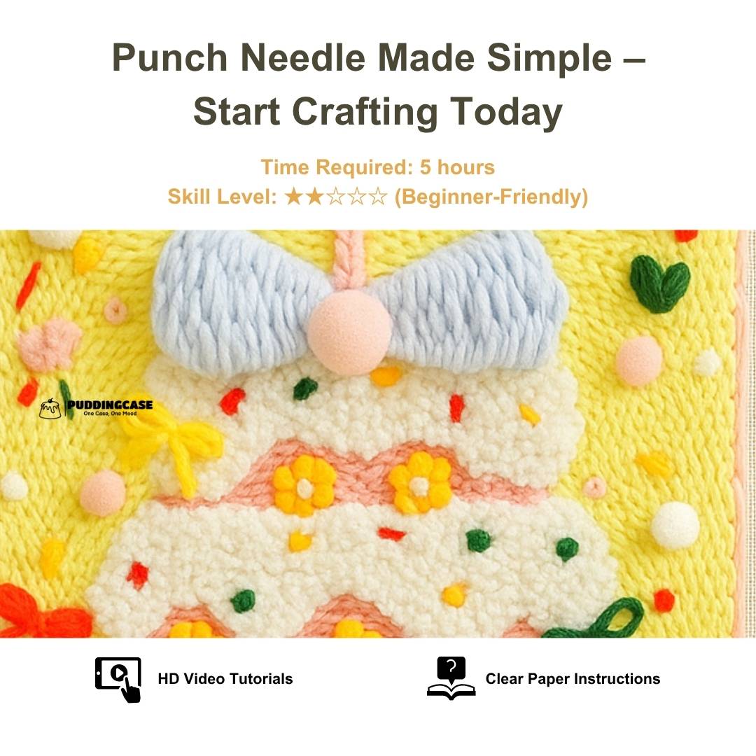 Beginner Birthday Cake Needle Punch Kit - Easy Diy Gift