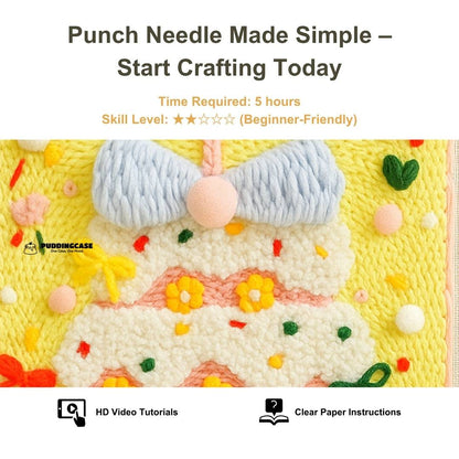 Beginner Birthday Cake Needle Punch Kit - Easy Diy Gift