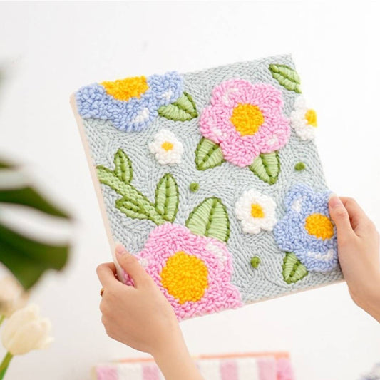 Beginner Punch Needle Embroidery Kit - Easy DIY Garden Breeze