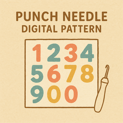 Punch Needle Embroidery Design Digital Pattern