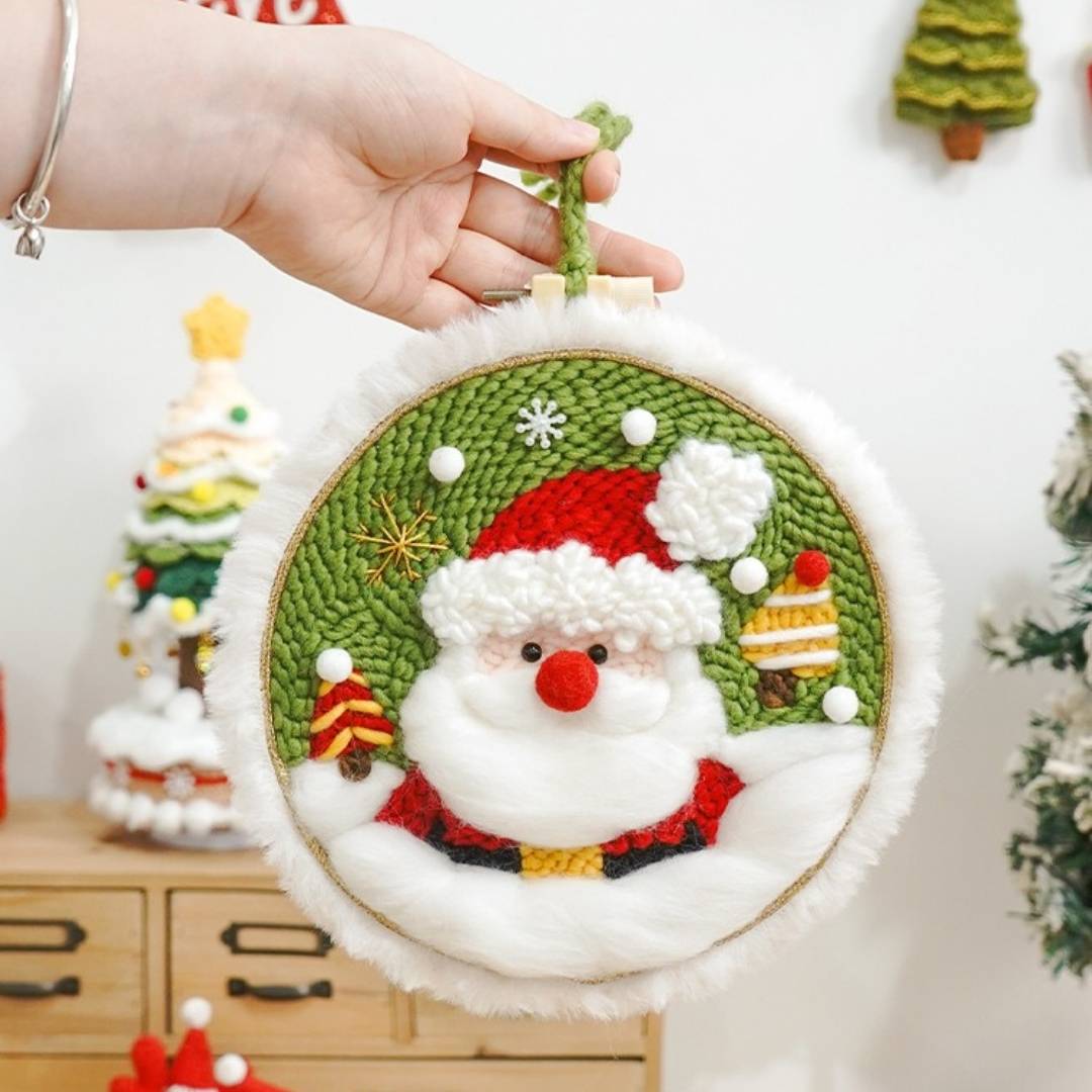 Xmas Punch Needle Kit Collection - Easy for Beginners Christmas Gift