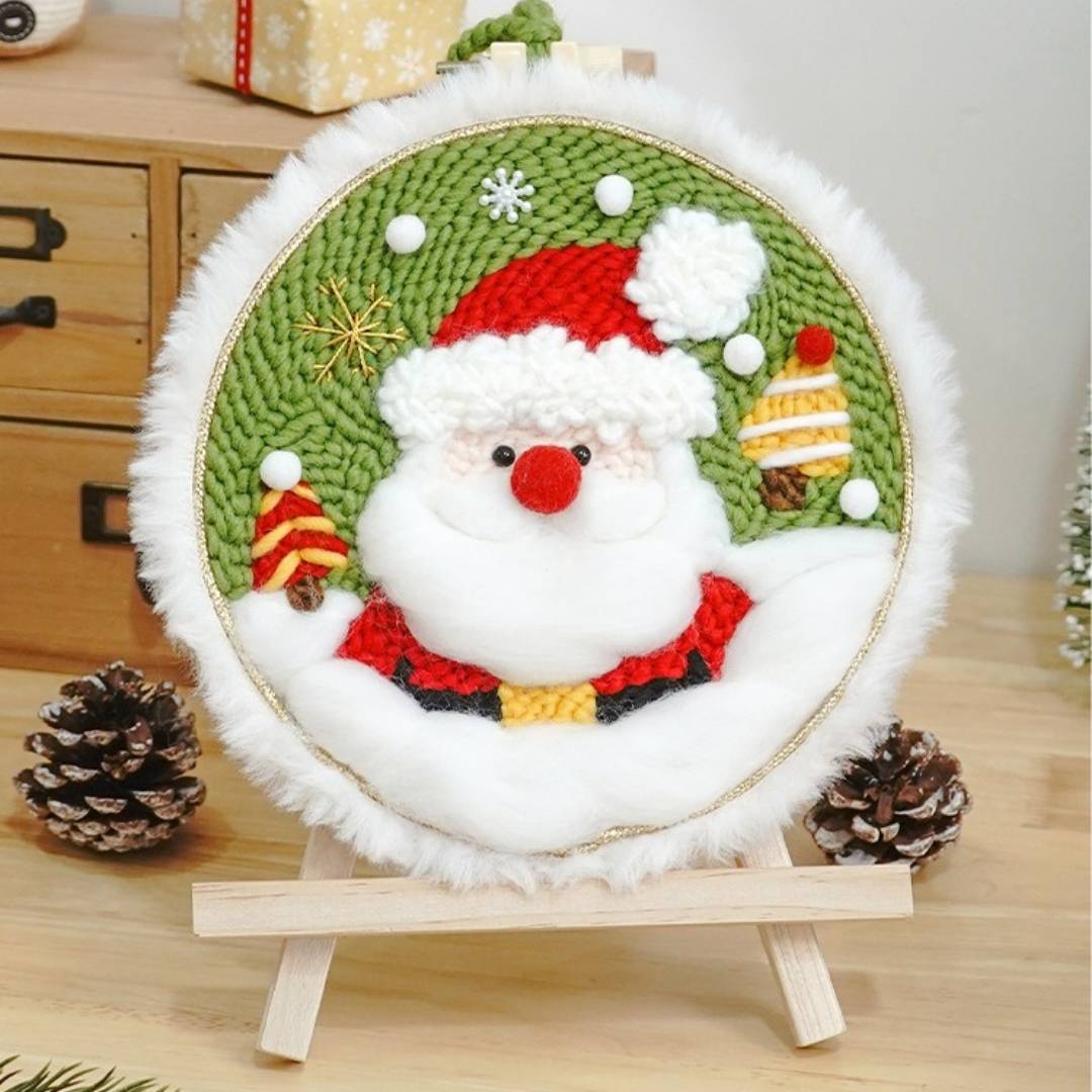 Xmas Punch Needle Kit Collection - Easy for Beginners Christmas Gift